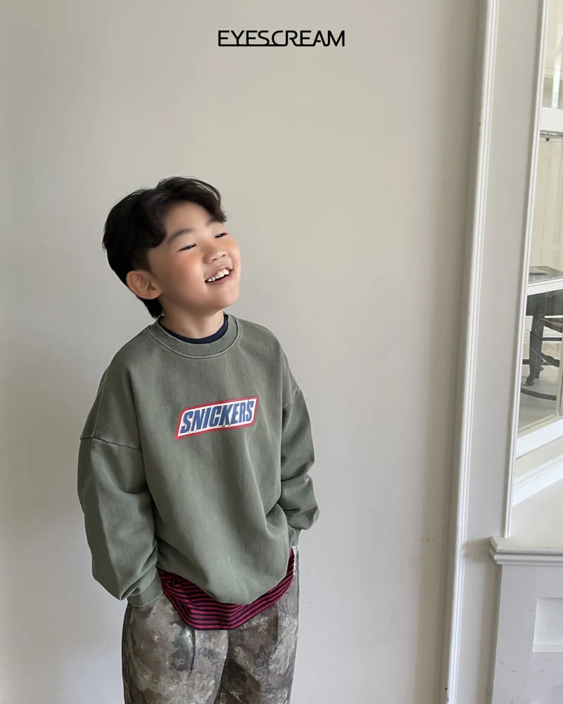 Eyescream - Korean Children Fashion - #kidsstore - Choco Bar Pigment Sweatshirt - 9