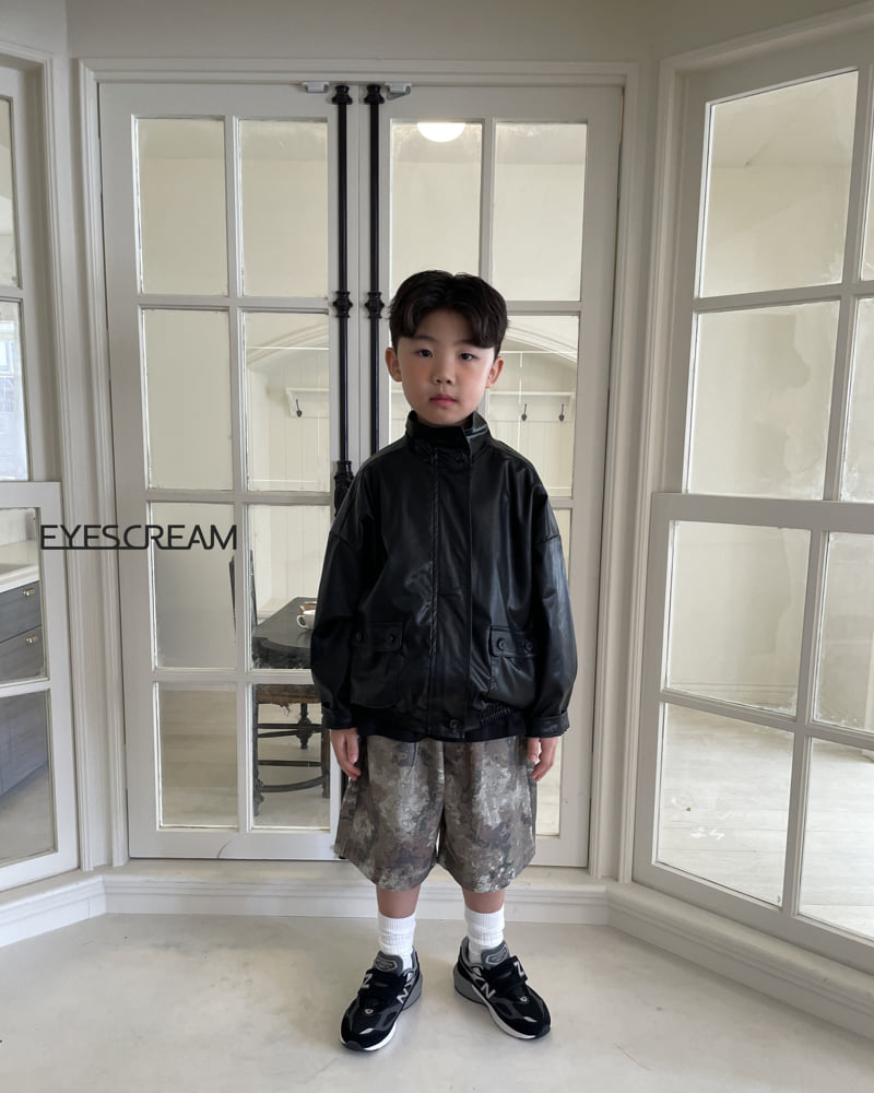 Eyescream - Korean Children Fashion - #kidsshorts - Leather Bomber Jacket - 4
