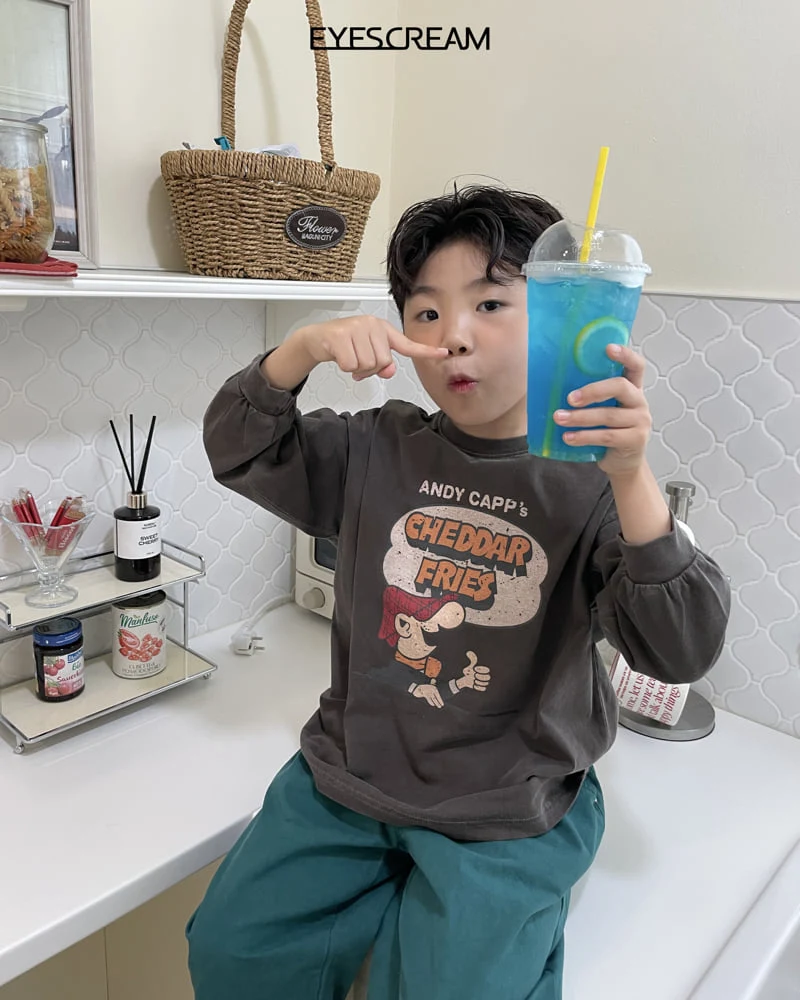 Eyescream - Korean Children Fashion - #littlefashionista - Snack Pigment Tee - 8