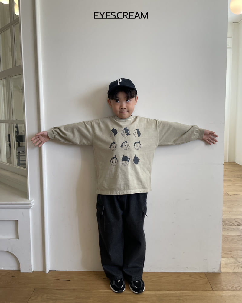 Eyescream - Korean Children Fashion - #littlefashionista - Black Cargo Denim Pants - 11