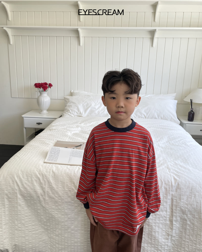 Eyescream - Korean Children Fashion - #magicofchildhood - Mani Stripe Tee - 3