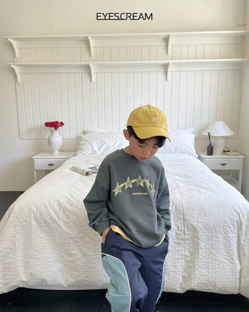 Eyescream - Korean Children Fashion - #magicofchildhood - Five Stars Sweatshirt - 5