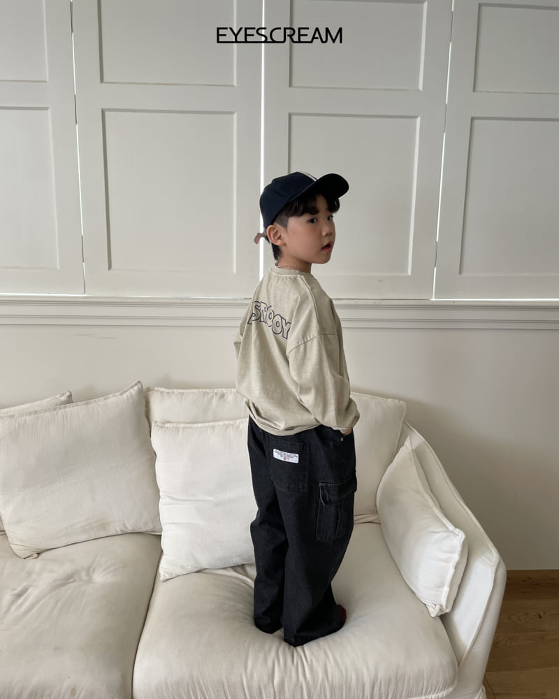 Eyescream - Korean Children Fashion - #magicofchildhood - Black Cargo Denim Pants - 12