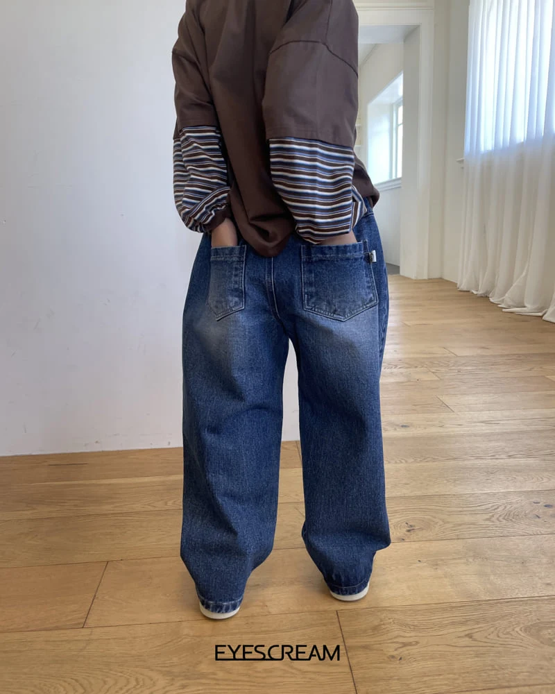 Eyescream - Korean Children Fashion - #minifashionista - Groovy Denim Pants - 8