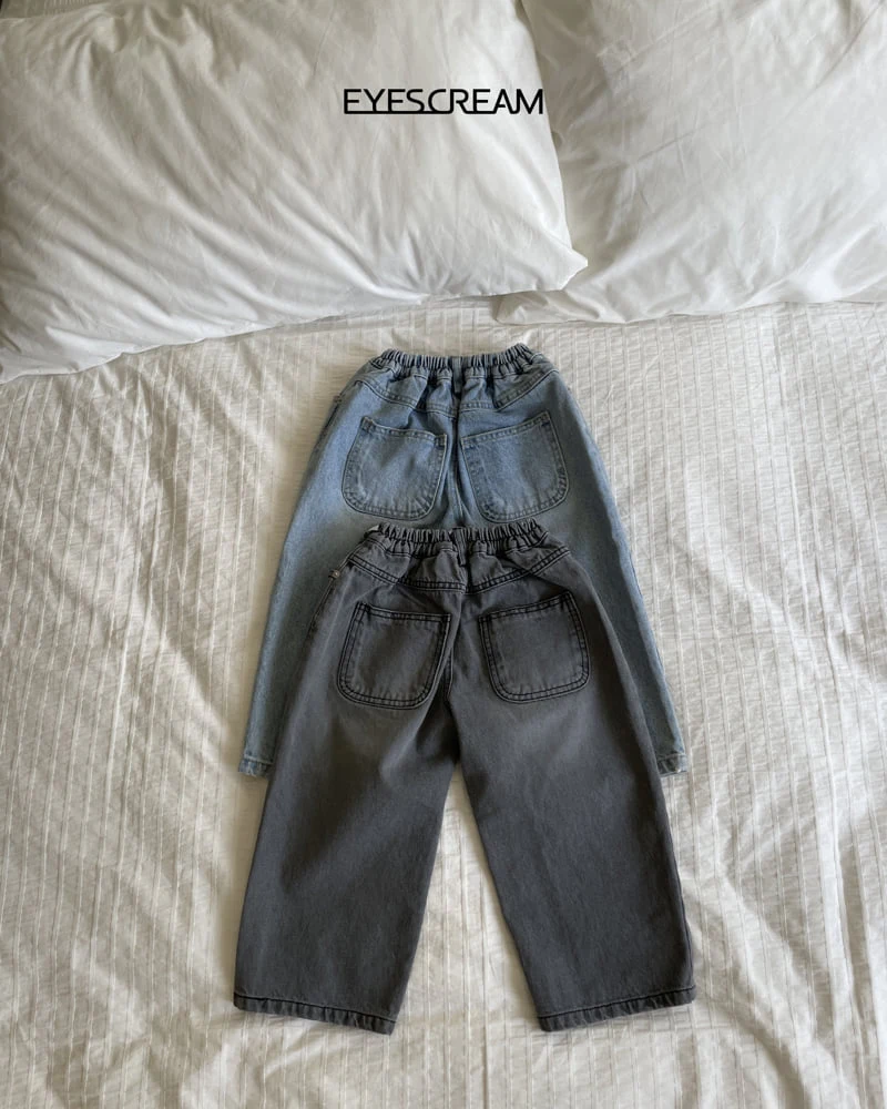 Eyescream - Korean Children Fashion - #prettylittlegirls - Vintage Denim Pants - 3