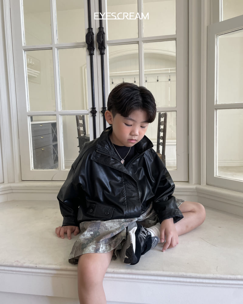 Eyescream - Korean Children Fashion - #prettylittlegirls - Leather Bomber Jacket - 10