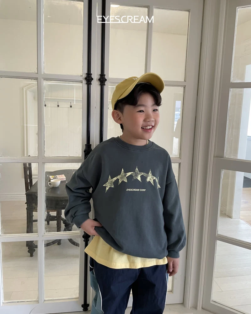 Eyescream - Korean Children Fashion - #stylishchildhood - Five Stars Sweatshirt - 10
