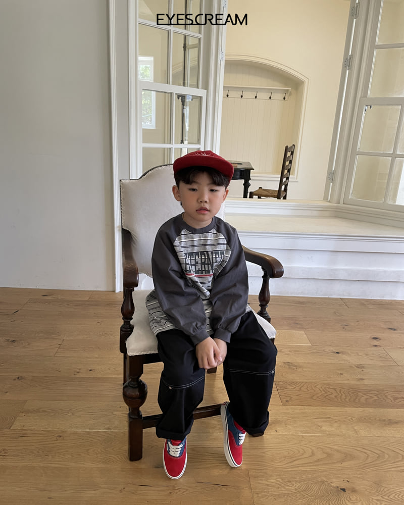 Eyescream - Korean Children Fashion - #todddlerfashion - Dual Stitch Cotton Pants - 10