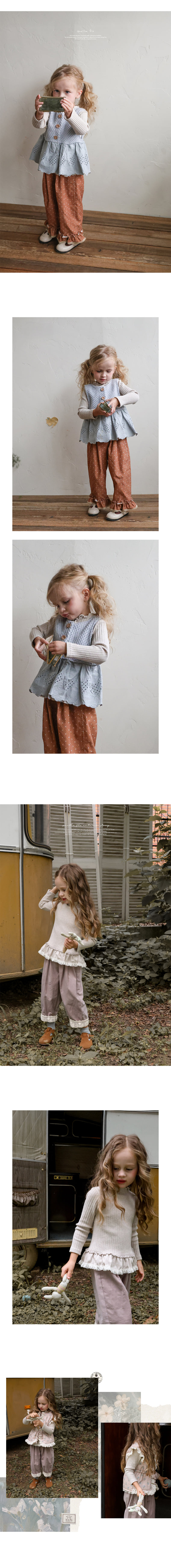 Flo - Korean Children Fashion - #Kfashion4kids - BB Ribbed Tee - 6