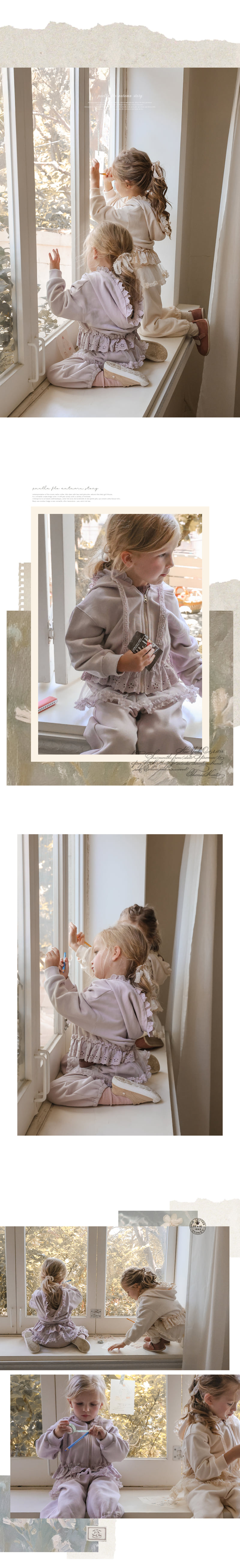 Flo - Korean Children Fashion - #childofig - Oatmeal Hooded Jacket - 3