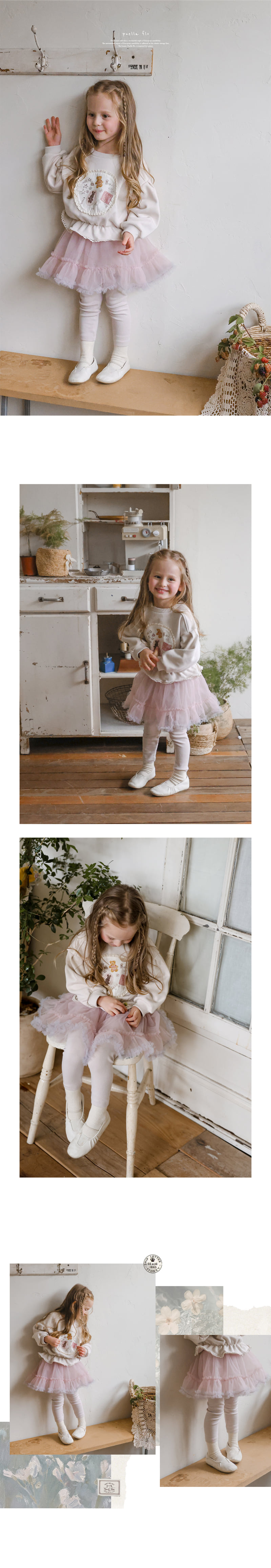 Flo - Korean Children Fashion - #childrensboutique - Maju Shirring Skirt Leggings - 12