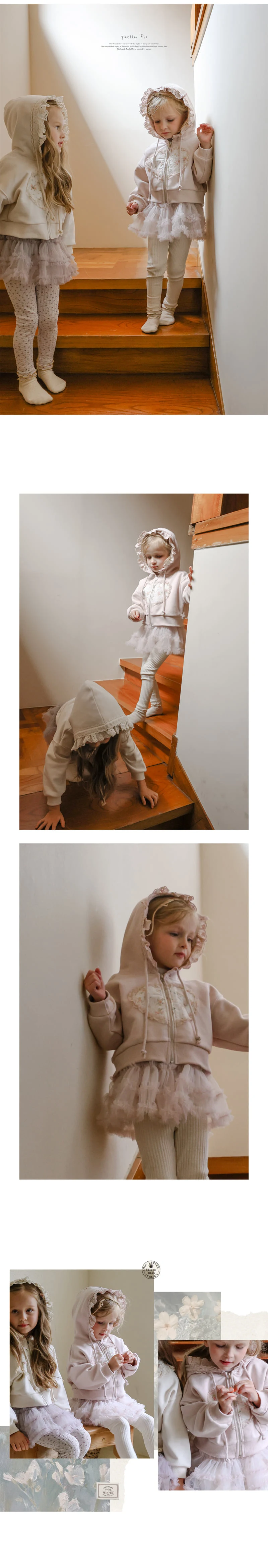 Flo - Korean Children Fashion - #kidzfashiontrend - Heart Ring Hooded Jacket - 12