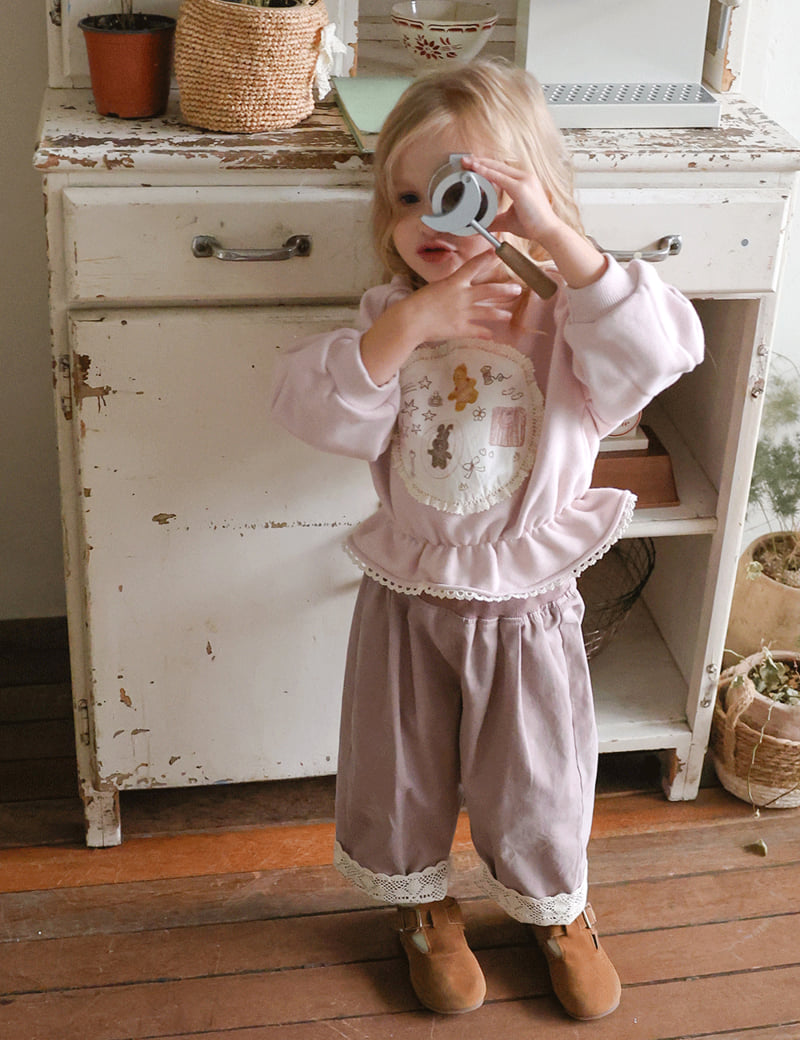 Flo - Korean Children Fashion - #prettylittlegirls - Cookie Sweatshirt - 2
