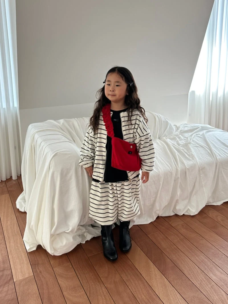 Foov - Korean Children Fashion - #Kfashion4kids - Stripe Terry Jumper - 7