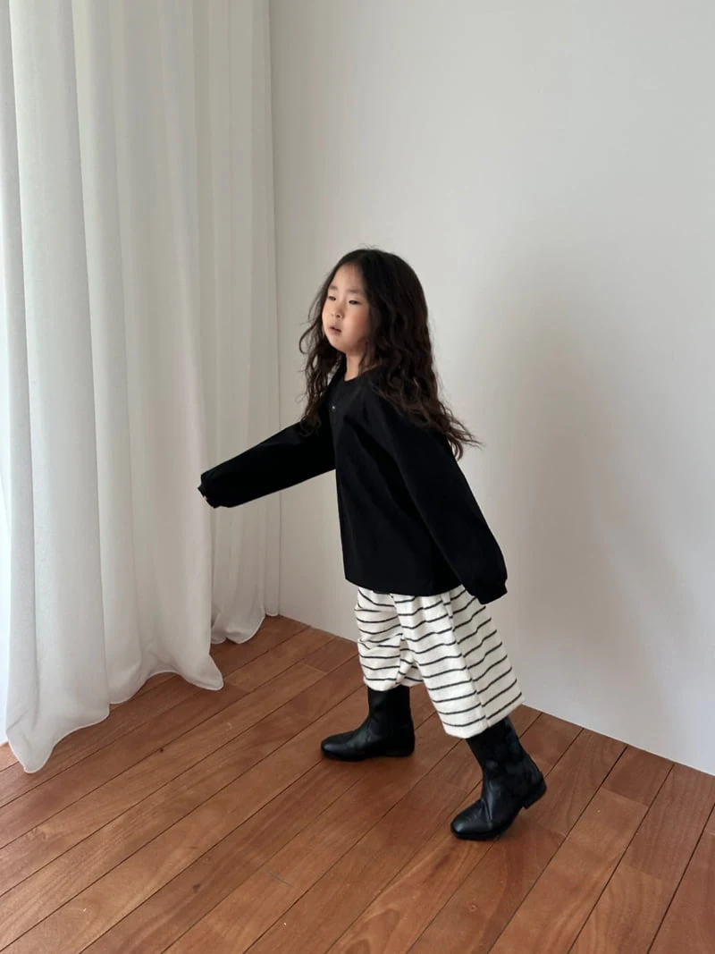 Foov - Korean Children Fashion - #childofig - Stripe Terry Pants - 6