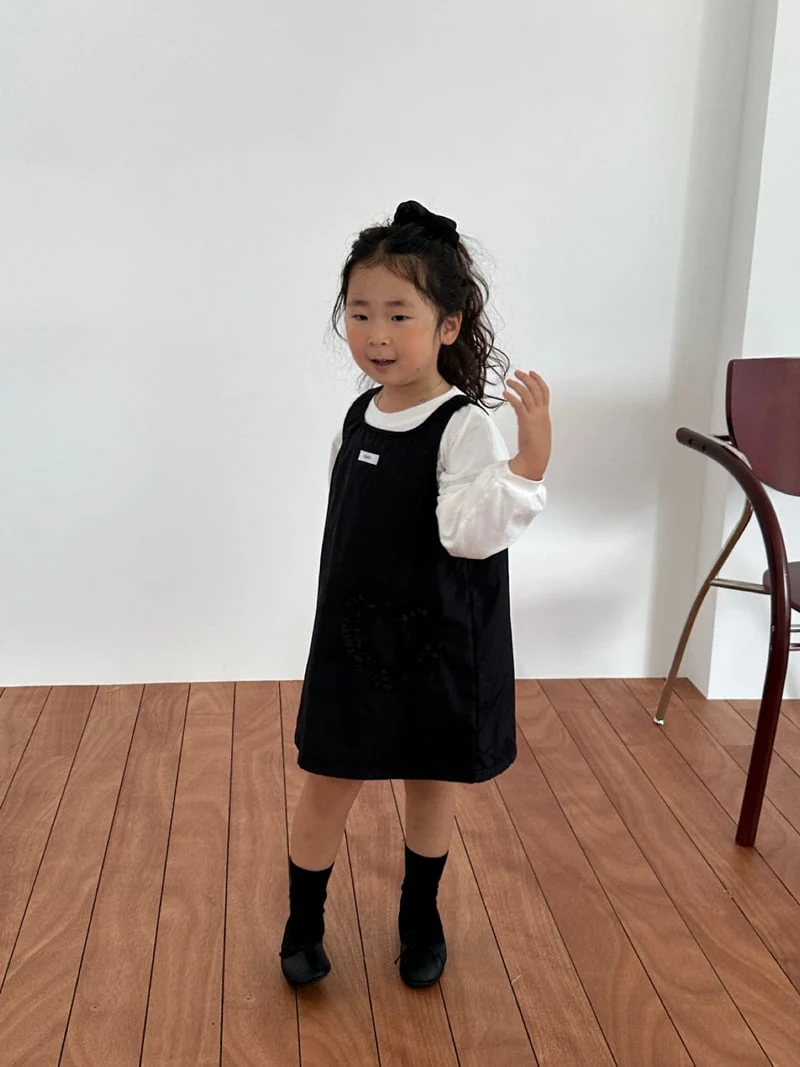 Foov - Korean Children Fashion - #prettylittlegirls - Heart One-piece - 4
