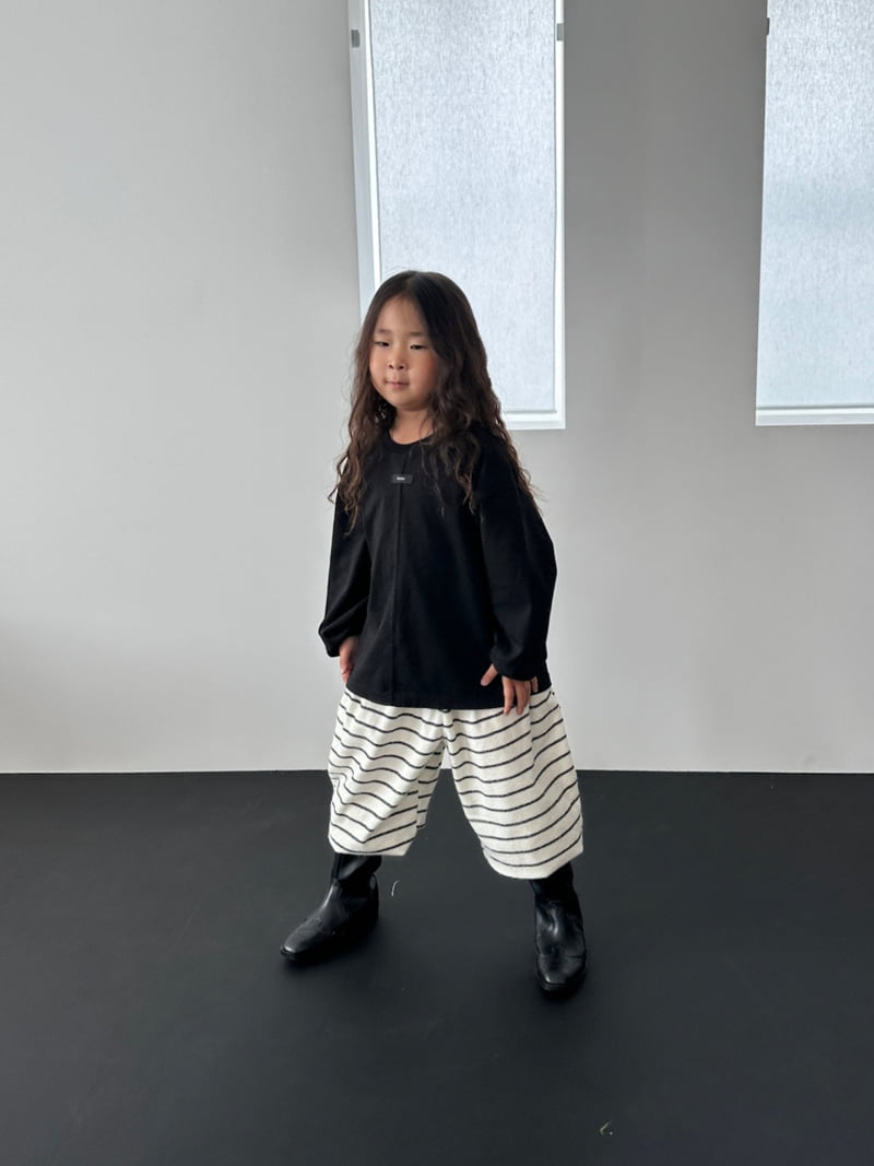 Foov - Korean Children Fashion - #designkidswear - Stripe Terry Pants - 8