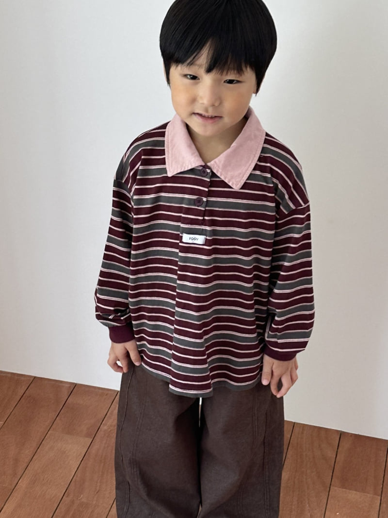 Foov - Korean Children Fashion - #fashionkids - Legato Rugby Tee - 4