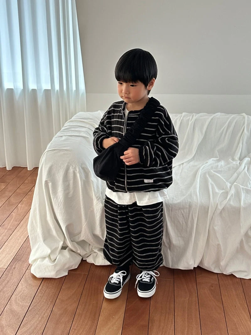 Foov - Korean Children Fashion - #kidsstore - Stripe Terry Jumper - 5