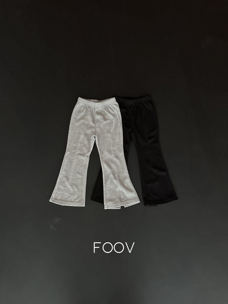 Foov - Korean Children Fashion - #kidzfashiontrend - Rib Slit Pants