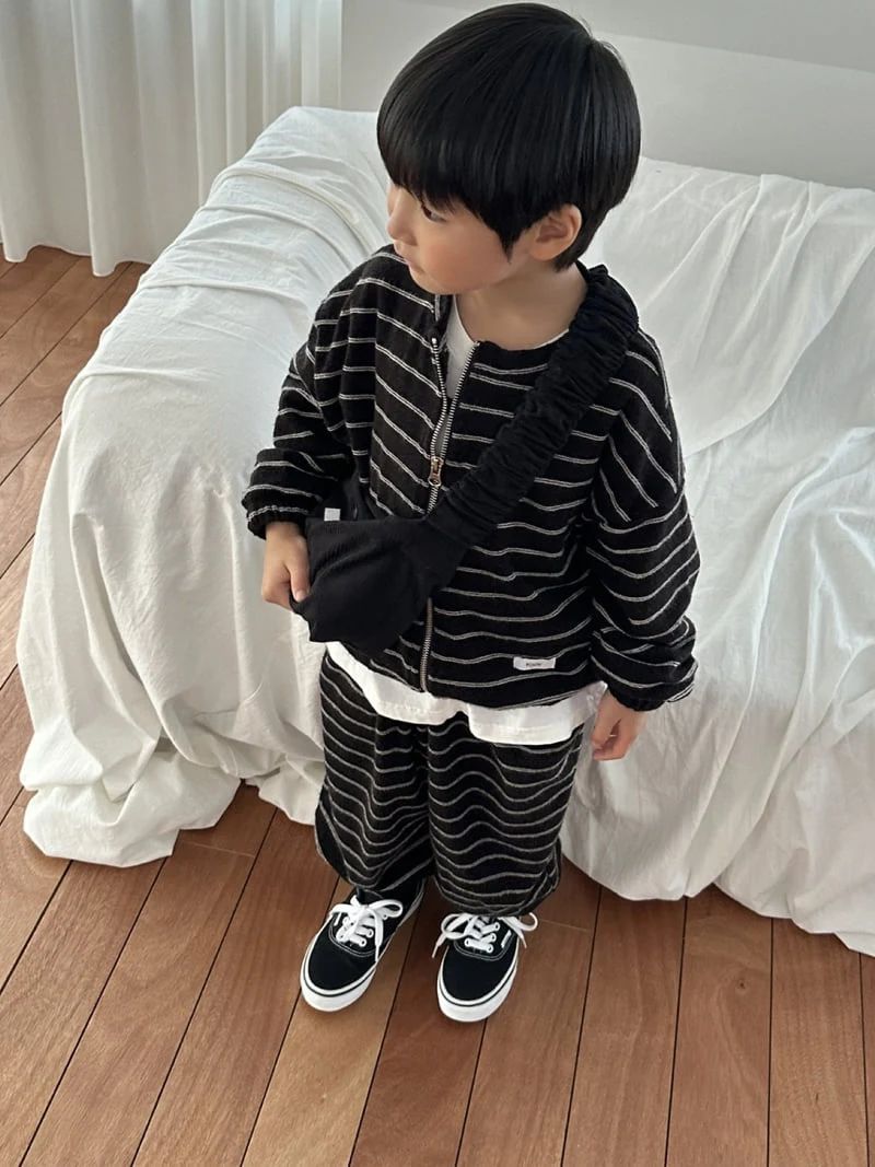 Foov - Korean Children Fashion - #minifashionista - Stripe Terry Jumper - 10