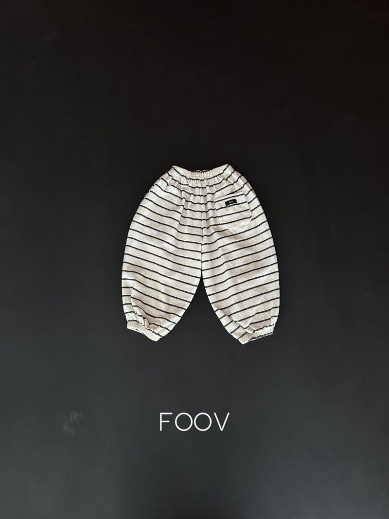 Foov - Korean Children Fashion - #todddlerfashion - Stripe Terry Pants - 3