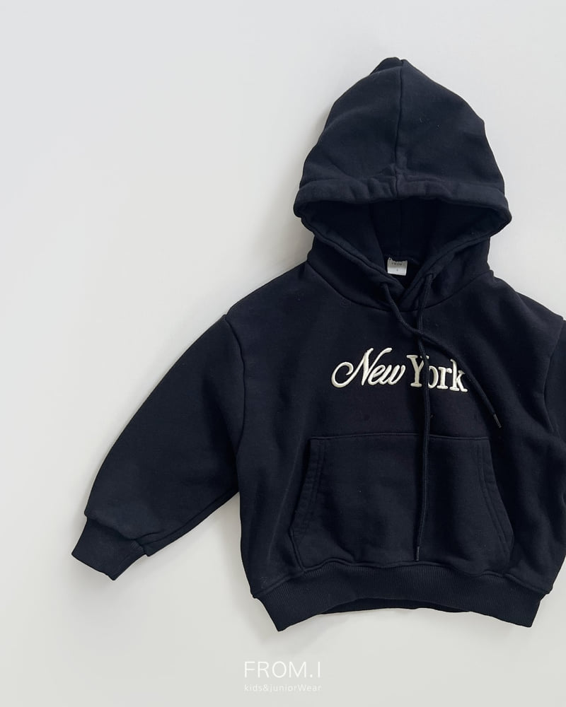 From I - Korean Children Fashion - #Kfashion4kids - New York Embroidery Hoodie - 5