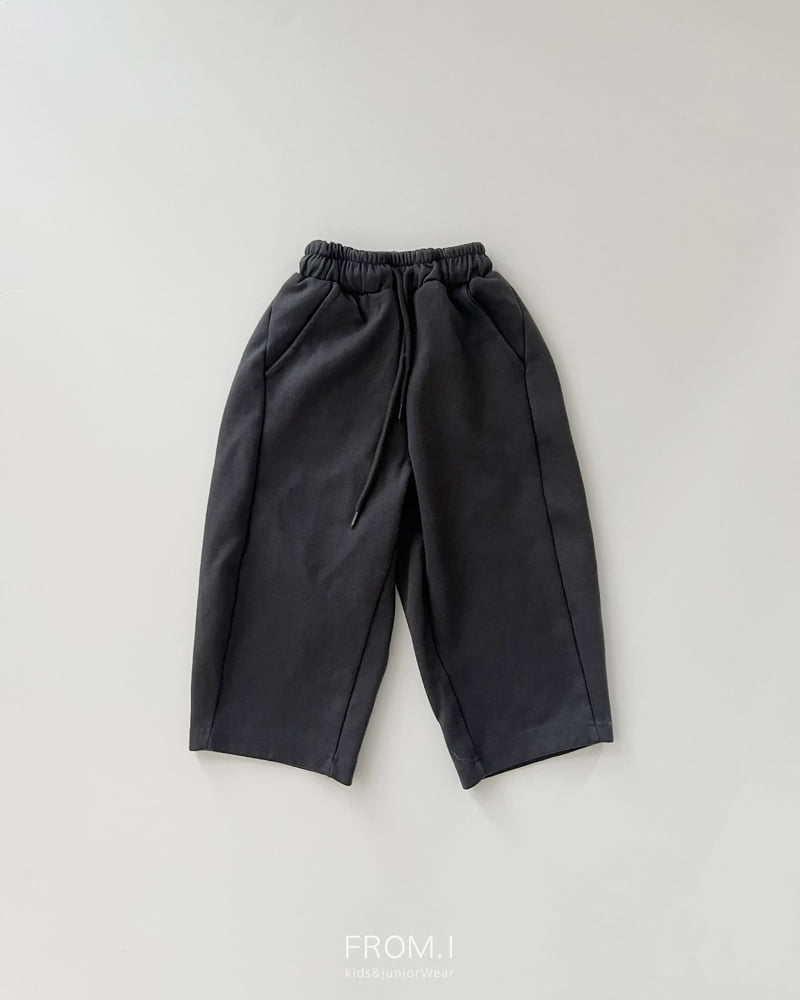 From I - Korean Children Fashion - #childrensboutique - Curved Wide Sweatpants - 5