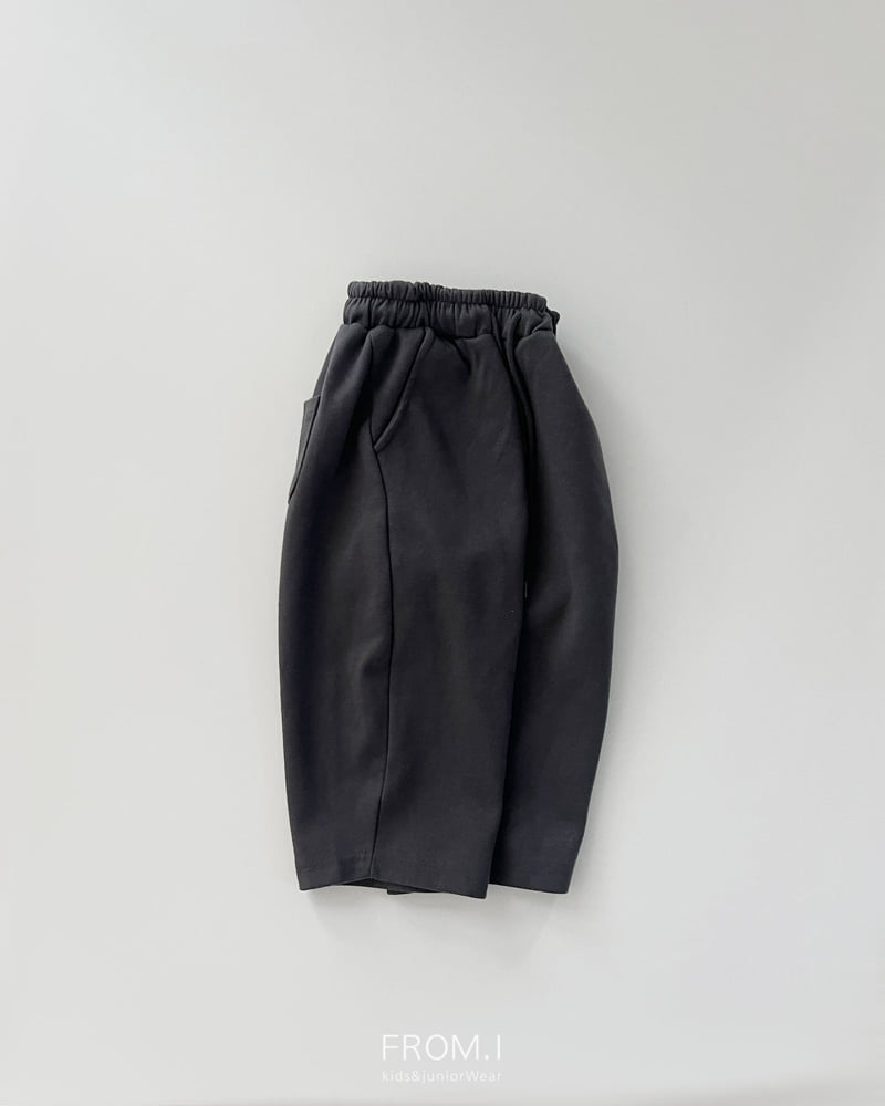 From I - Korean Children Fashion - #designkidswear - Curved Wide Sweatpants - 6
