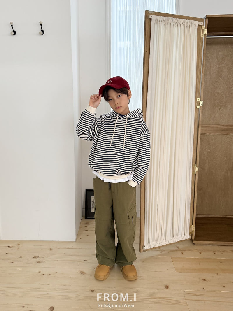 From I - Korean Children Fashion - #kidsshorts - Stripe Hoodie - 11