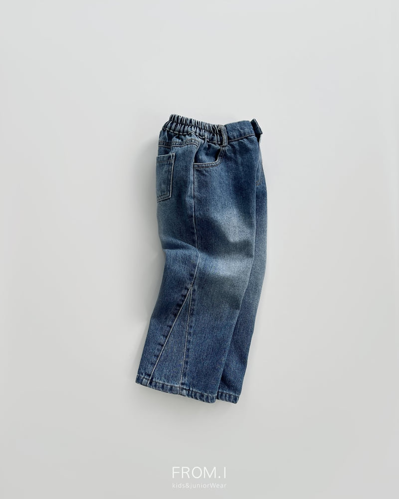 From I - Korean Children Fashion - #kidsstore - Slit Flare Denim Pants - 2