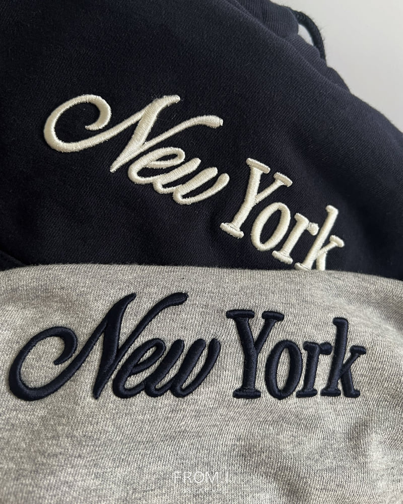 From I - Korean Children Fashion - #kidsstore - New York Embroidery Hoodie - 3