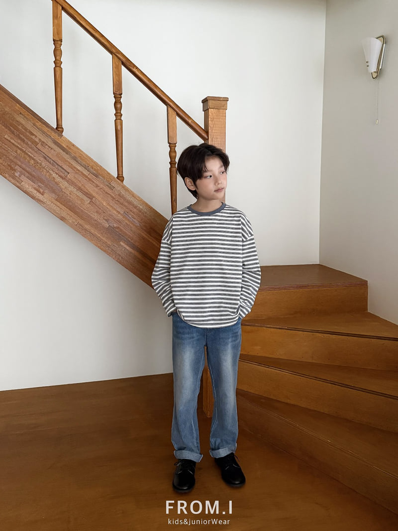 From I - Korean Children Fashion - #kidzfashiontrend - Moment Stripe Tee - 12