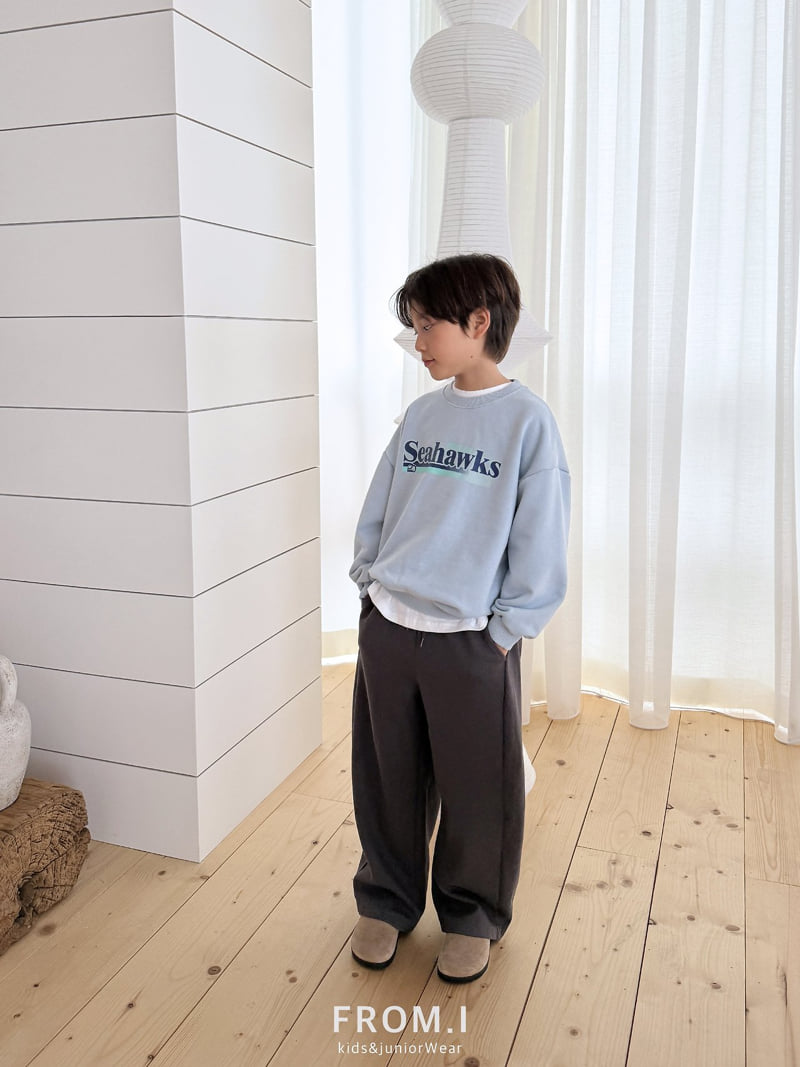 From I - Korean Children Fashion - #kidzfashiontrend - Curved Wide Sweatpants - 11