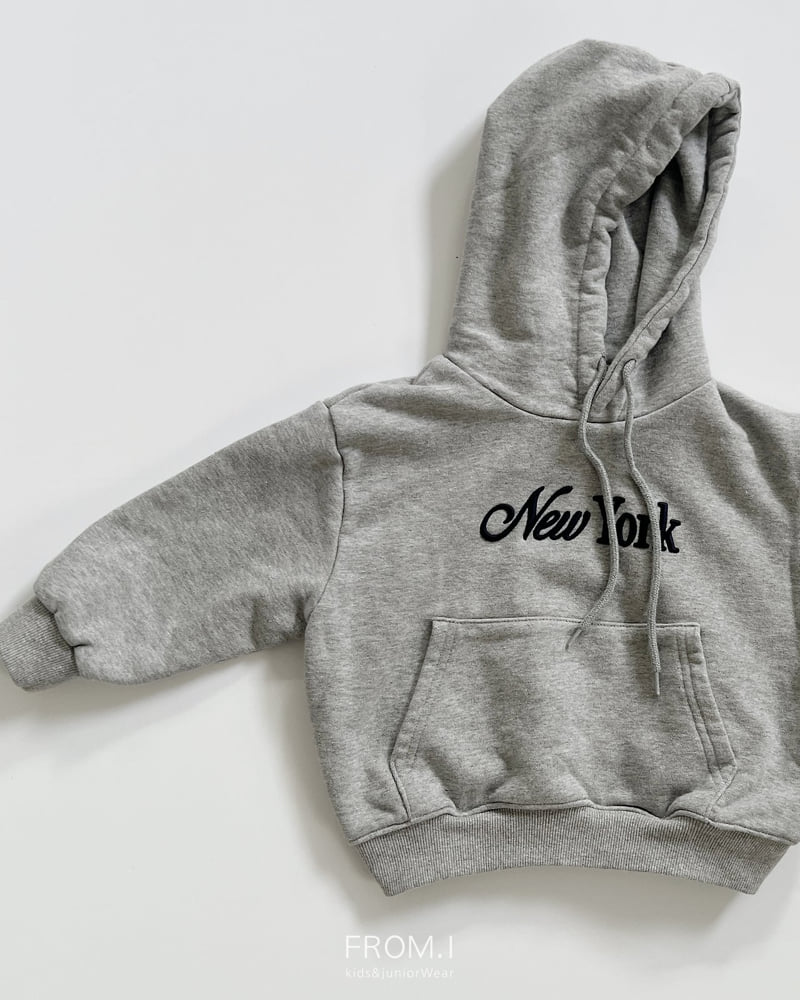 From I - Korean Children Fashion - #littlefashionista - New York Embroidery Hoodie - 6