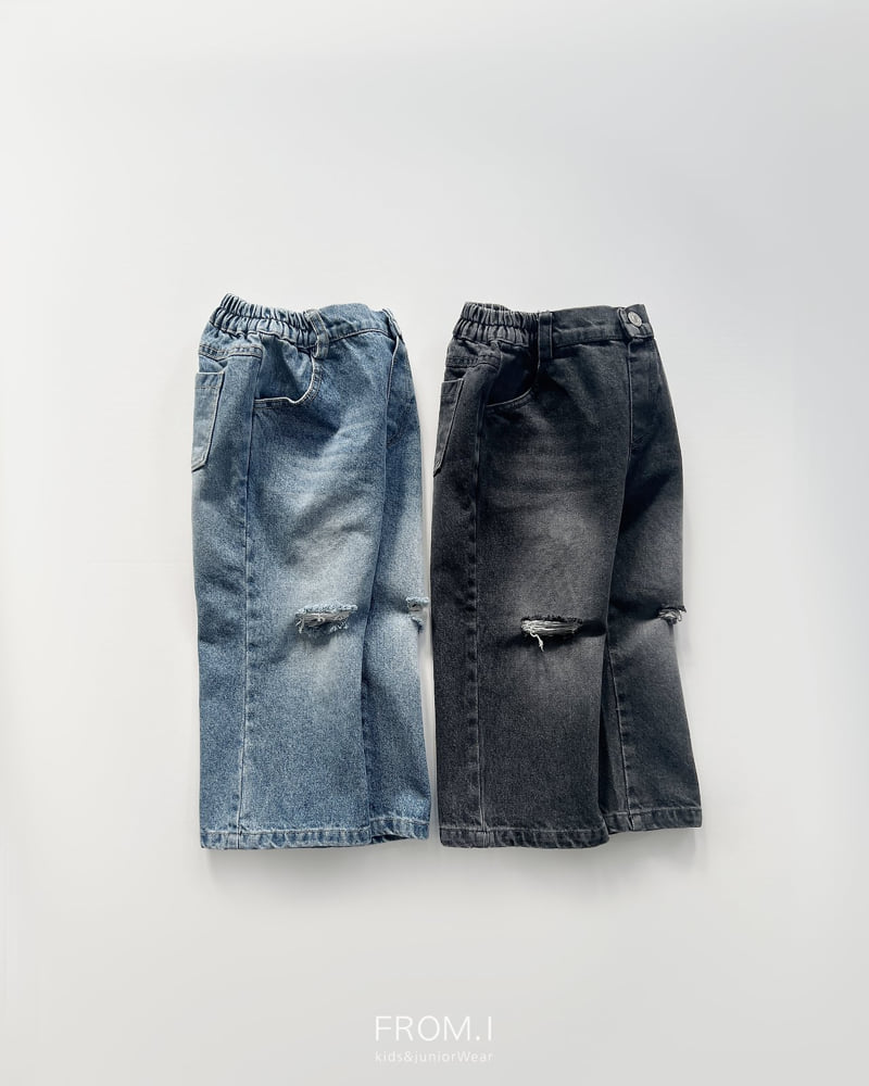 From I - Korean Children Fashion - #magicofchildhood - Damage Denim Pants - 2
