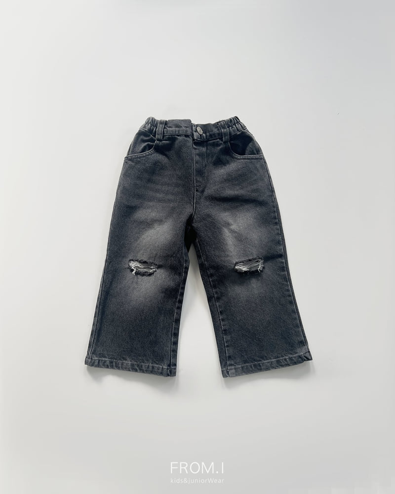 From I - Korean Children Fashion - #minifashionista - Damage Denim Pants - 3