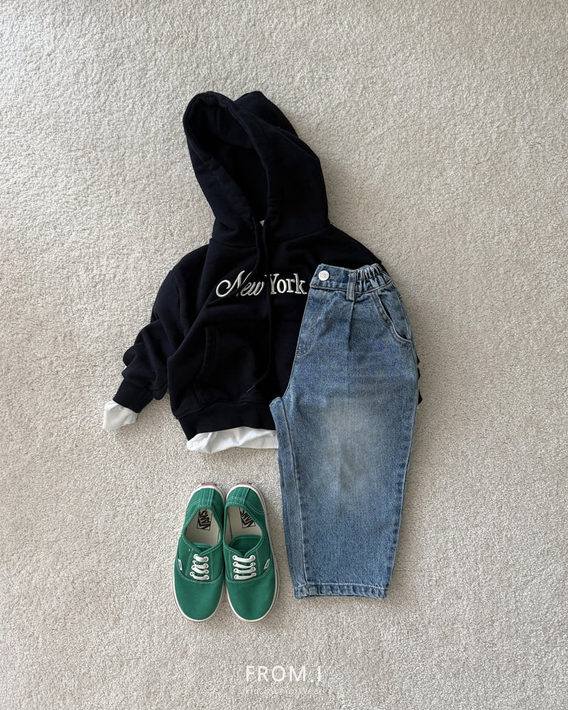 From I - Korean Children Fashion - #minifashionista - New York Embroidery Hoodie - 8