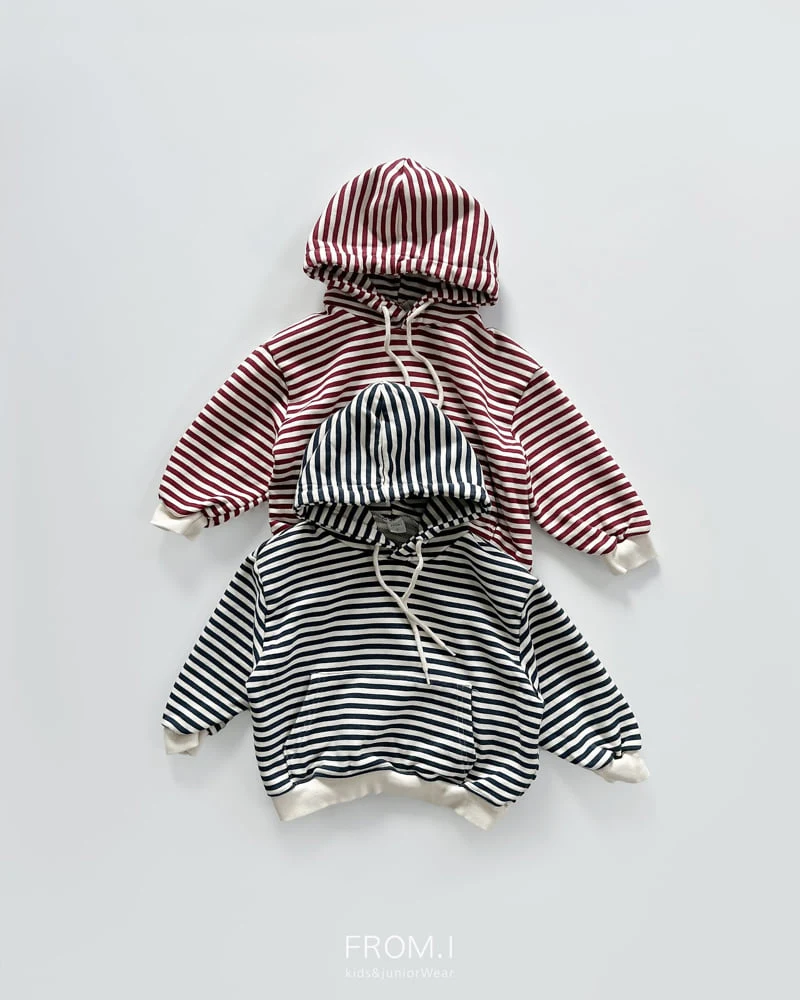 From I - Korean Children Fashion - #minifashionista - Stripe Hoodie
