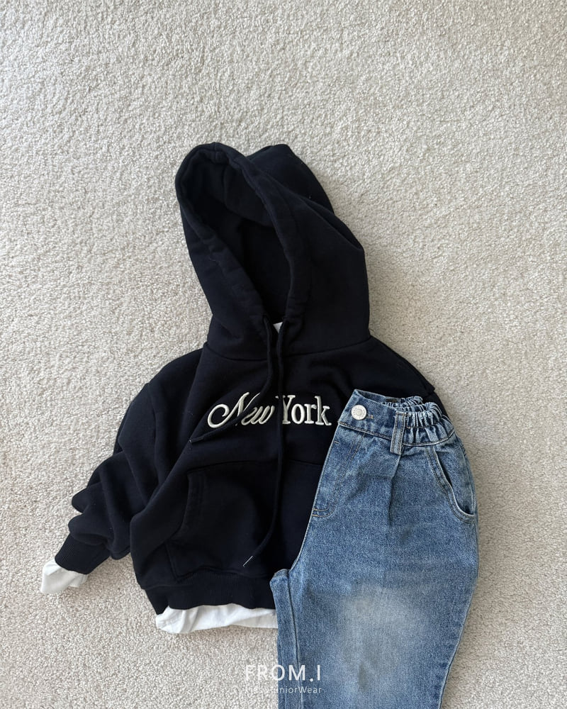 From I - Korean Children Fashion - #prettylittlegirls - New York Embroidery Hoodie - 9