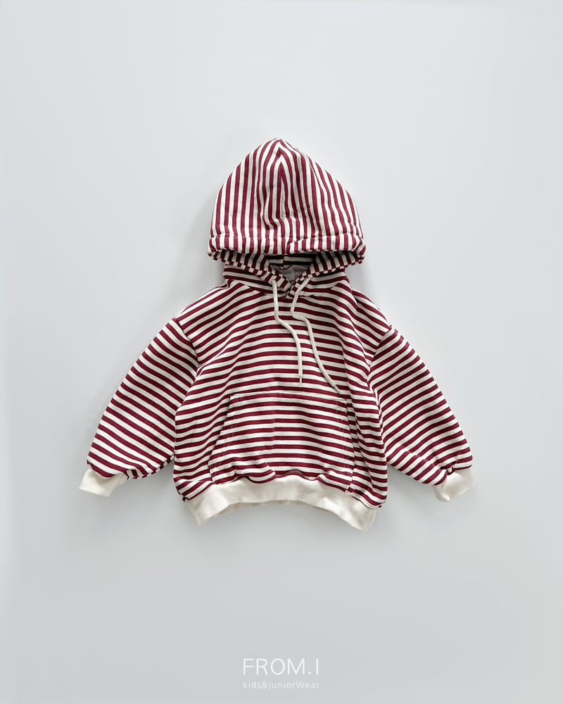 From I - Korean Children Fashion - #prettylittlegirls - Stripe Hoodie - 2