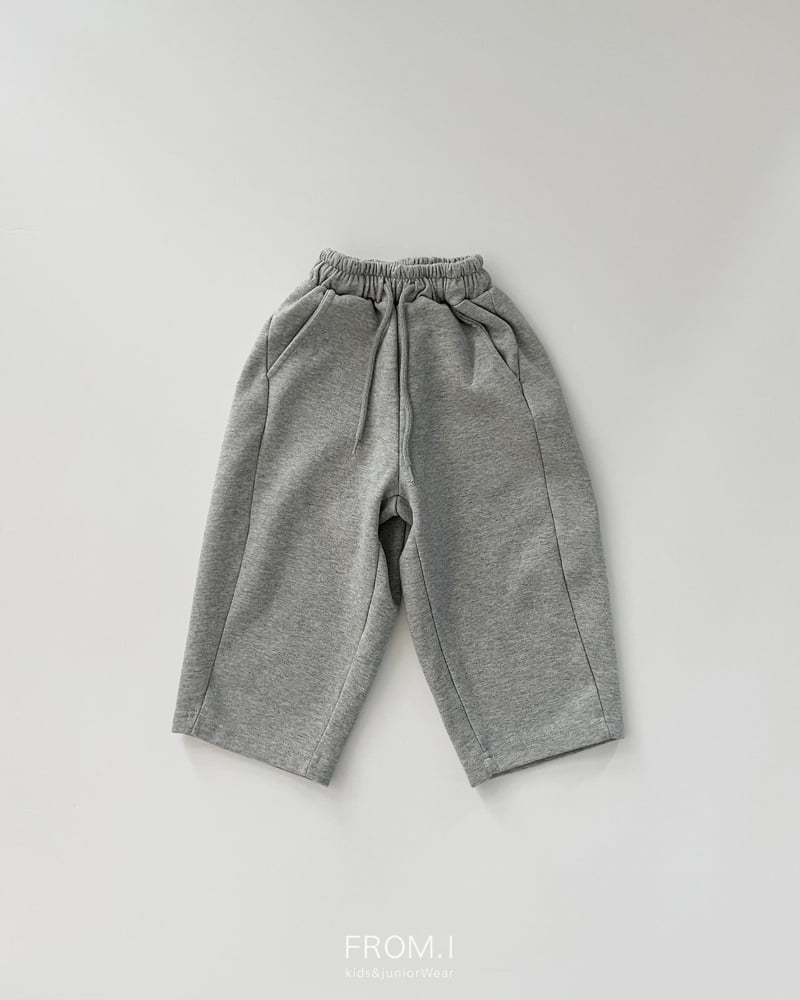 From I - Korean Children Fashion - #stylishchildhood - Curved Wide Sweatpants - 3