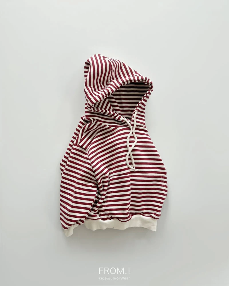 From I - Korean Children Fashion - #todddlerfashion - Stripe Hoodie - 3