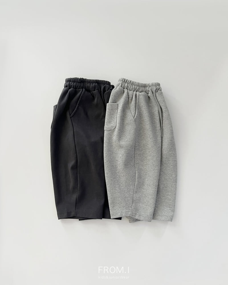 From I - Korean Children Fashion - #toddlerclothing - Curved Wide Sweatpants - 2