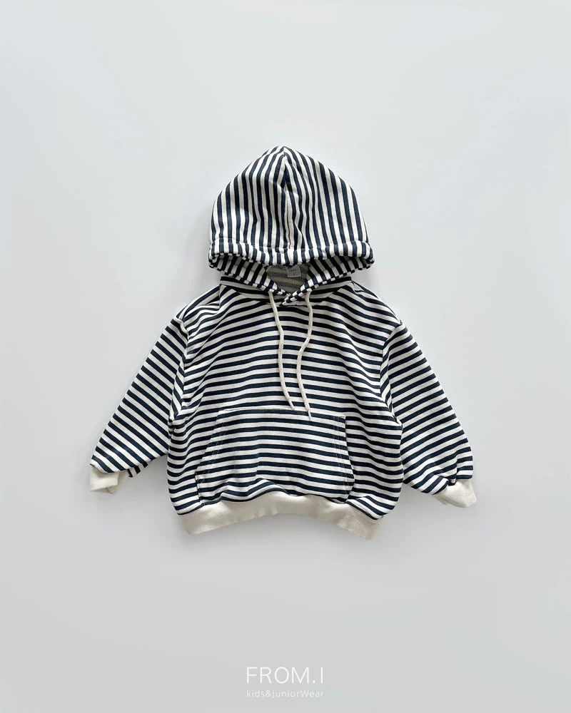 From I - Korean Children Fashion - #todddlerfashion - Stripe Hoodie - 4