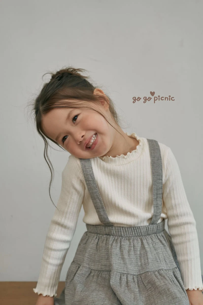 Go Go Picnic - Korean Children Fashion - #childofig - Emily Overalls Skirt - 6