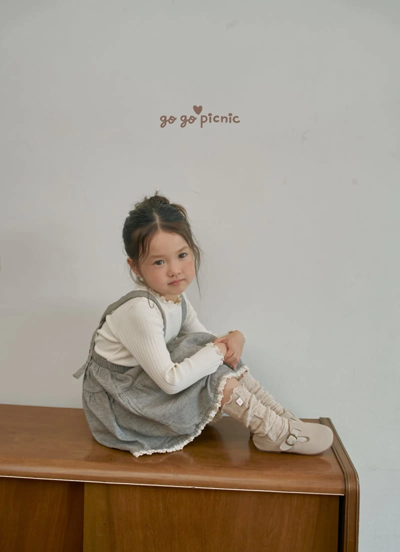 Go Go Picnic - Korean Children Fashion - #minifashionista - Emily Overalls Skirt
