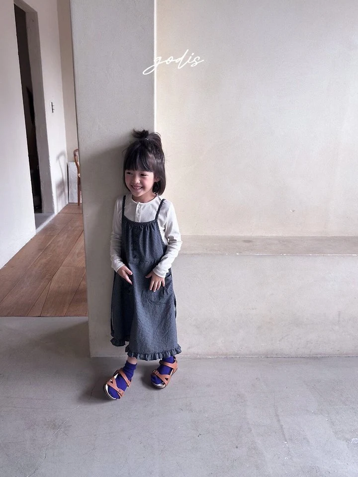 Godis - Korean Children Fashion - #childofig - Button Frill One-Piece - 3