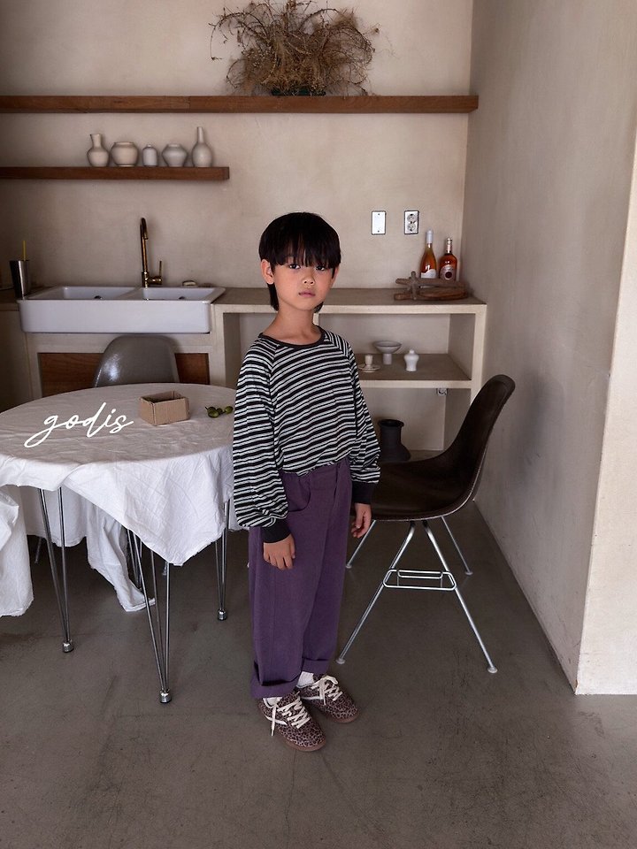 Godis - Korean Children Fashion - #childofig - Striped Raglan Tee - 7