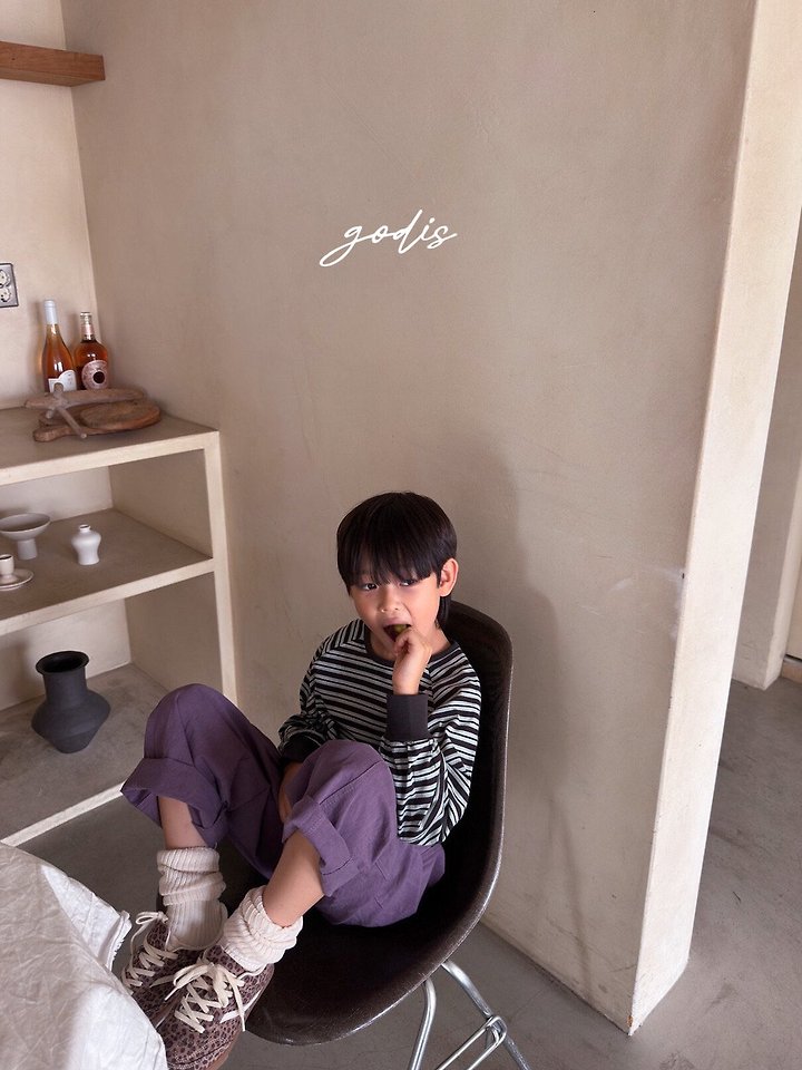 Godis - Korean Children Fashion - #childofig - Striped Raglan Tee - 8